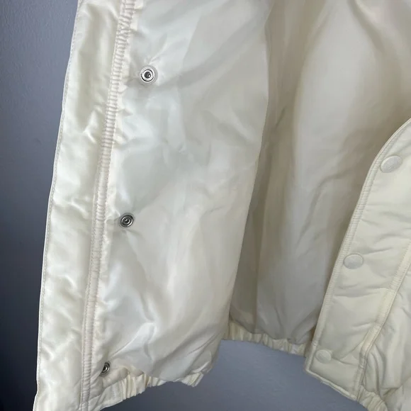 Kool! Italian Puffer Jacket White Milan Designer Winter Women’s Medium EUC - Picture 6 of 16